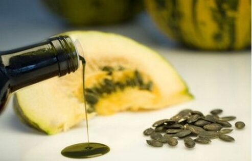 Pumpkin oil to prepare the body for cleansing of worms with drugs
